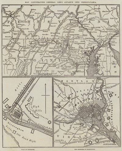 Map illustrating General Lee